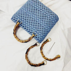 DIY Bamboo Shaped Handbag Strap for Satchel Bag