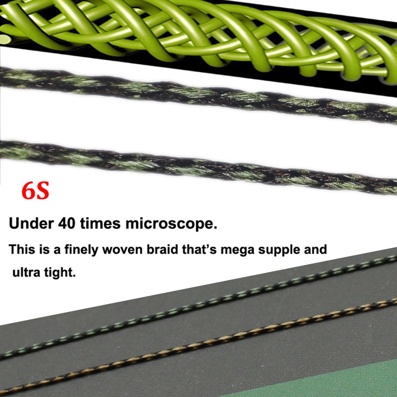 20m 787 4inch Carp Fishing Line Soft Hook Link 8 strand Braided Line