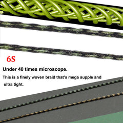20m 787 4inch Carp Fishing Line Soft Hook Link 8 strand Braided Line
