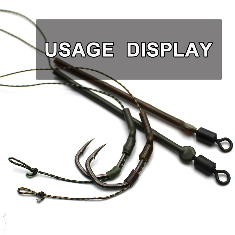 20m 787 4inch Carp Fishing Line Soft Hook Link 8 strand Braided Line