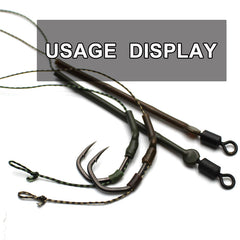 20m 787 4inch Carp Fishing Line Soft Hook Link 8 strand Braided Line