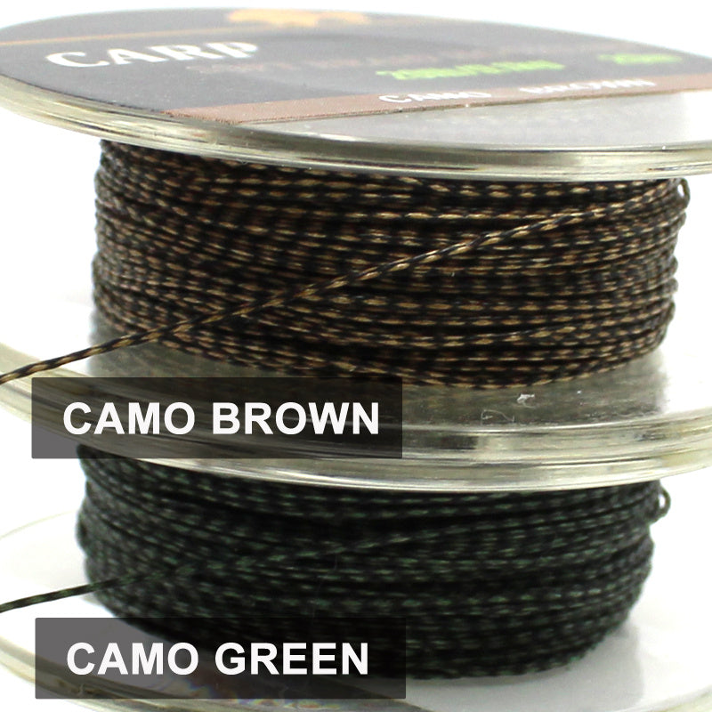 20m 787 4inch Carp Fishing Line Soft Hook Link 8 strand Braided Line