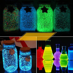12 Color Glow In The Dark Pigment for Resin Dye Epoxy Paint Slime Nails