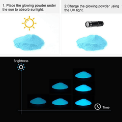 12 Color Glow In The Dark Pigment for Resin Dye Epoxy Paint Slime Nails