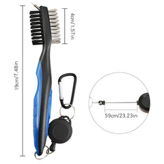 Portable Golf Groove Cleaning Brush for Perfect Spin, Dual Sided