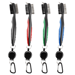 Portable Golf Groove Cleaning Brush for Perfect Spin, Dual Sided