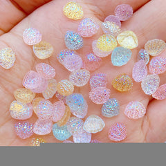 20pcs Mini Shell Flat Back Resin Cabochons DIY Jewelry Craft