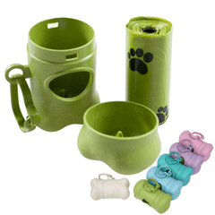 Convenient Waste Bag Dispenser for Pet Dog Poo - Outdoor
