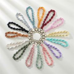 Hand Woven Cotton Rope Keychain Bracelet for Girls Wristband
