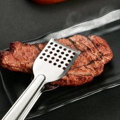 Stainless Steel BBQ Food Tong Anti Heat Bread Clip for Outdoor Camping