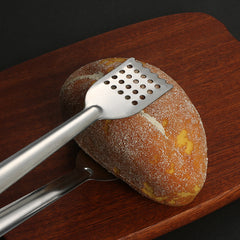 Stainless Steel BBQ Food Tong Anti Heat Bread Clip for Outdoor Camping