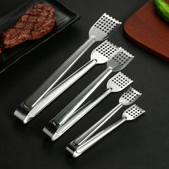 Stainless Steel BBQ Food Tong Anti Heat Bread Clip for Outdoor Camping
