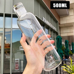 1pc Sports Water Bottles Leak Proof Plastic 500ml 700ml
