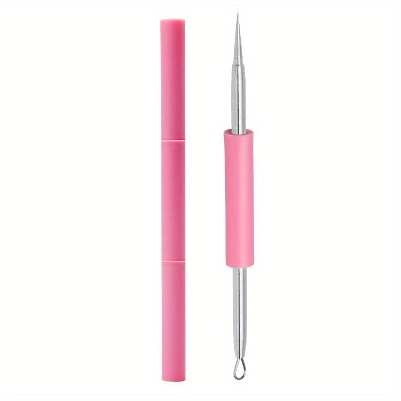 Double-Head Stainless Steel Acne Needle for Blackhead Removal