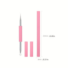 Double-Head Stainless Steel Acne Needle for Blackhead Removal