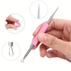 Double-Head Stainless Steel Acne Needle for Blackhead Removal
