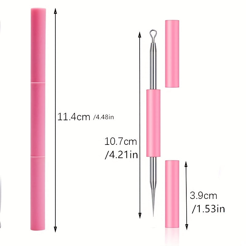 Double-Head Stainless Steel Acne Needle for Blackhead Removal