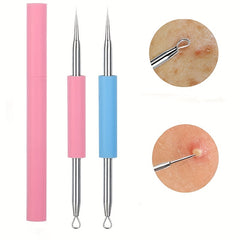 Double-Head Stainless Steel Acne Needle for Blackhead Removal