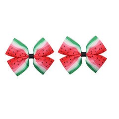 Watermelon Print Bow Hair Clip Hair Accessories Baby Girls