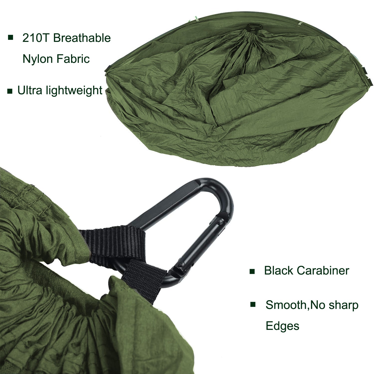 Double Camping Hammock With Mosquito Net Ultralight Nylon Parachute Hammocks