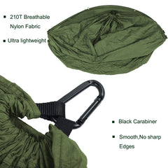 Double Camping Hammock With Mosquito Net Ultralight Nylon Parachute Hammocks