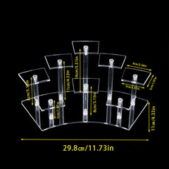 Acrylic Mini Toy Display Rack Perfume Doll Jewelry Stand