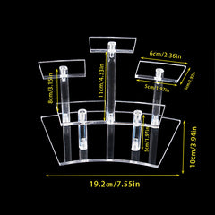 Acrylic Mini Toy Display Rack Perfume Doll Jewelry Stand