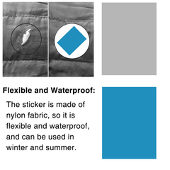 5pcs Nylon Patch Self-Adhesive Repair Kit for Dinghy Rubber Backpack Tent