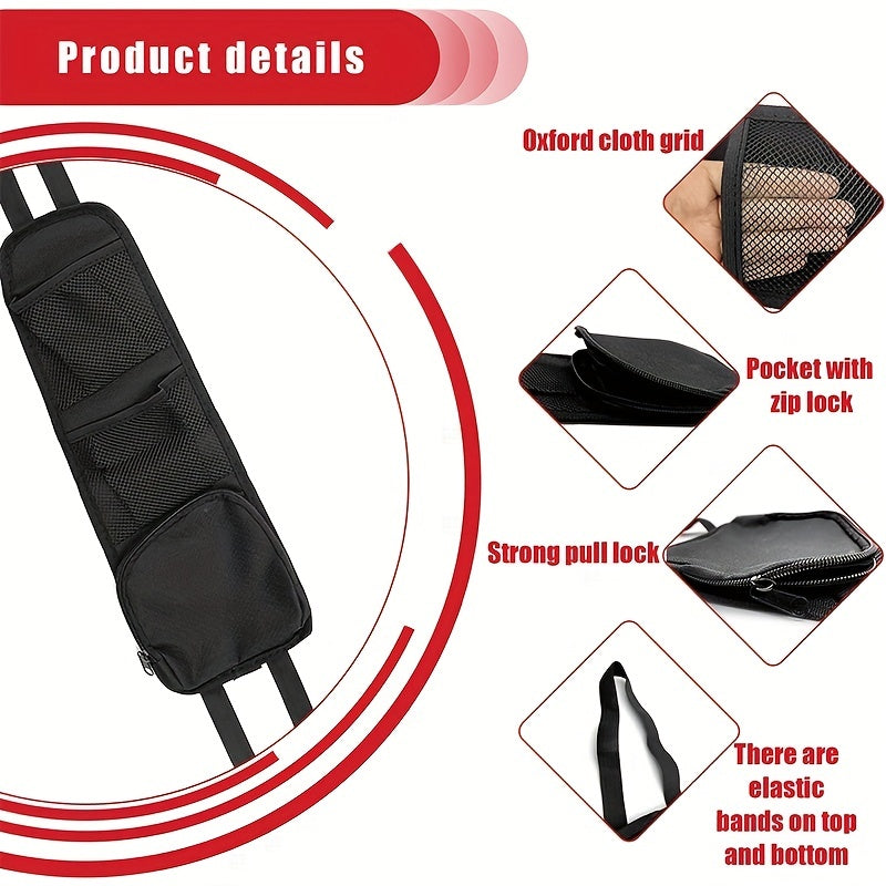 Car Seat Storage Hanging Bag Pocket Organizer Mesh Net Fits Cars SUVs Trucks