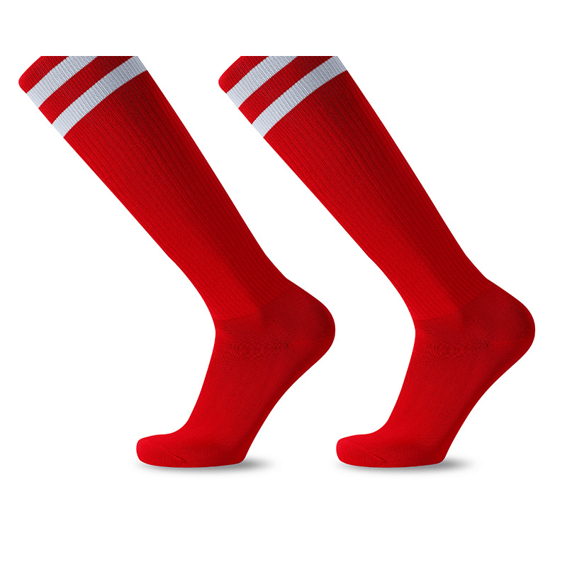 Outdoor Striped Mid Calf Socks for Training