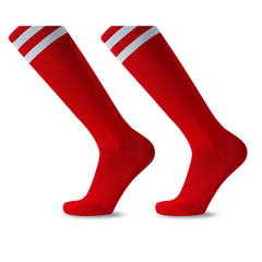 Outdoor Striped Mid Calf Socks for Training