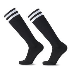 Outdoor Striped Mid Calf Socks for Training