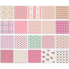 20 Sheets Pink Material Papers Retro Journal Ballet Decoration DIY Tools Student