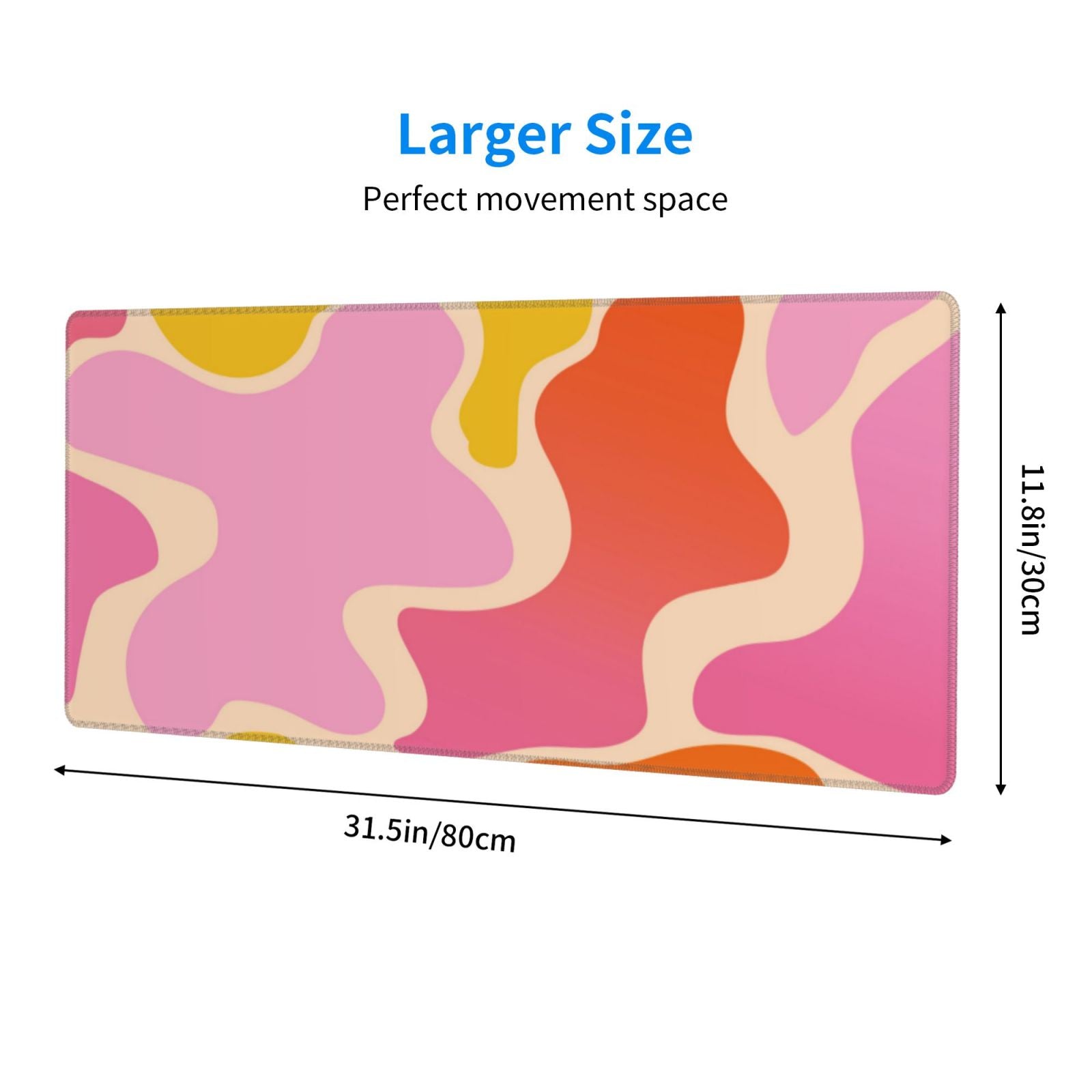Modern Abstract Pink Desk Mat XL - Office Decor