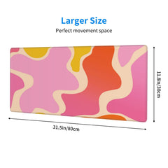 Modern Abstract Pink Desk Mat XL - Office Decor