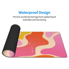Modern Abstract Pink Desk Mat XL - Office Decor