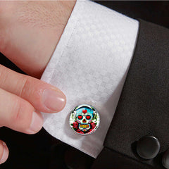 Skull Alloy Cufflinks For Men Shirt Cufflinks Halloween Gift