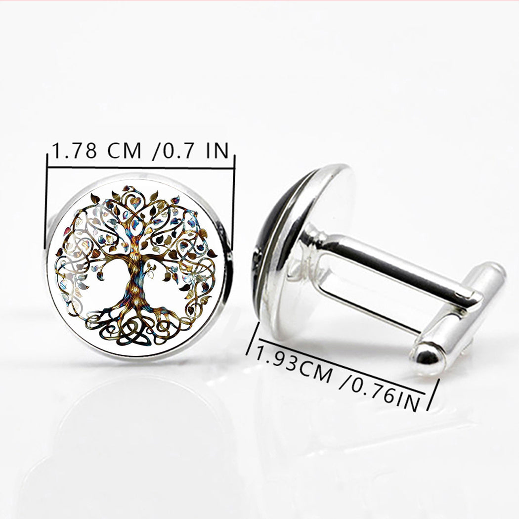 Tree Of Life Alloy Cufflinks For Men Shirt Cufflinks Gift