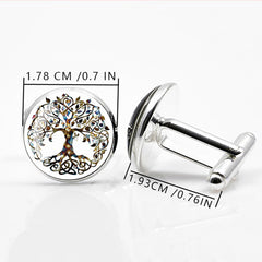 Tree Of Life Alloy Cufflinks For Men Shirt Cufflinks Gift