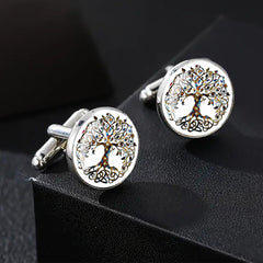 Tree Of Life Alloy Cufflinks For Men Shirt Cufflinks Gift