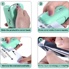 Portable Mini Sealing Machine for Storage Bags - Kitchen Gadget