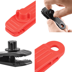 Windproof Tent Tarp Clips - Secure Tarp Snaps for Camping