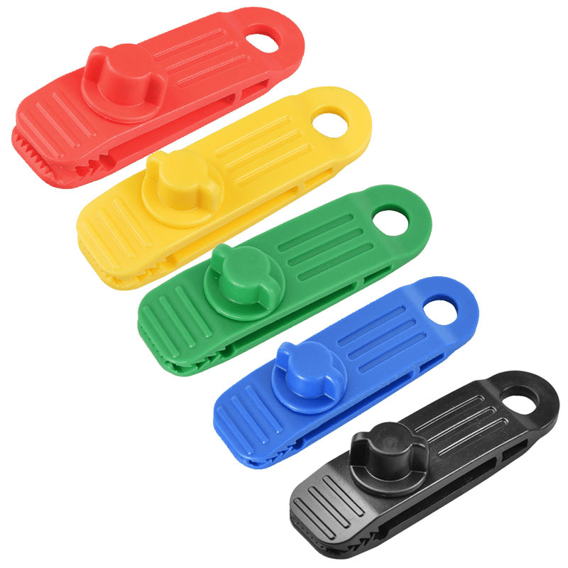 Windproof Tent Tarp Clips - Secure Tarp Snaps for Camping