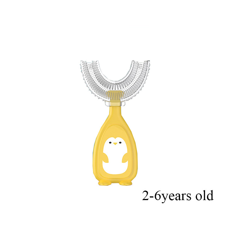 Kids U-shaped Silicone Toothbrush Soft Oral Care