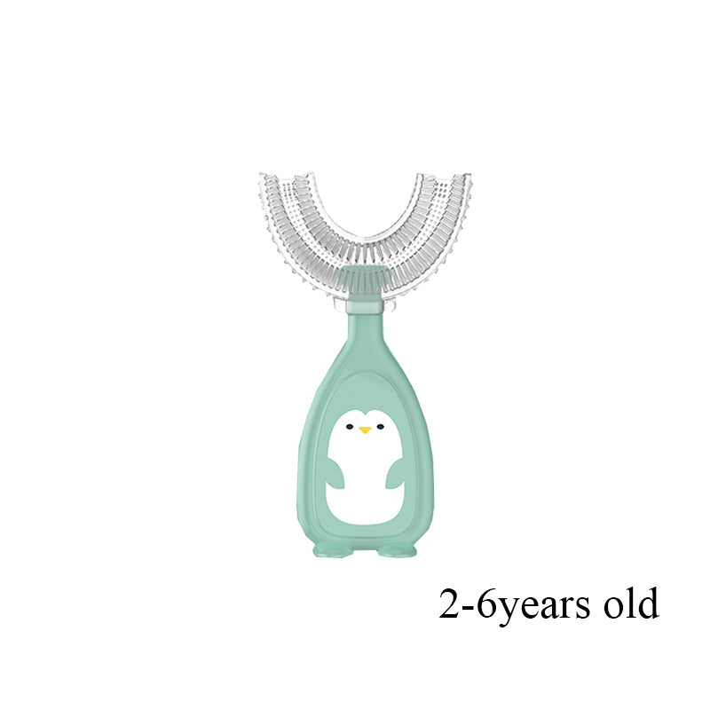 Kids U-shaped Silicone Toothbrush Soft Oral Care