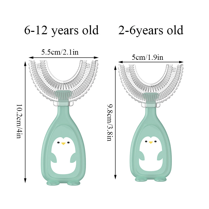 Kids U-shaped Silicone Toothbrush Soft Oral Care