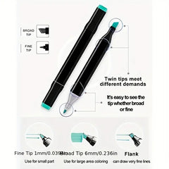 120pcs Animation Drawing Pen Watercolor Marker Set