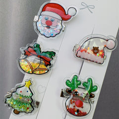 5pcs Christmas Hairpin Holiday Hair Accessories For Girls