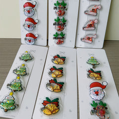 5pcs Christmas Hairpin Holiday Hair Accessories For Girls