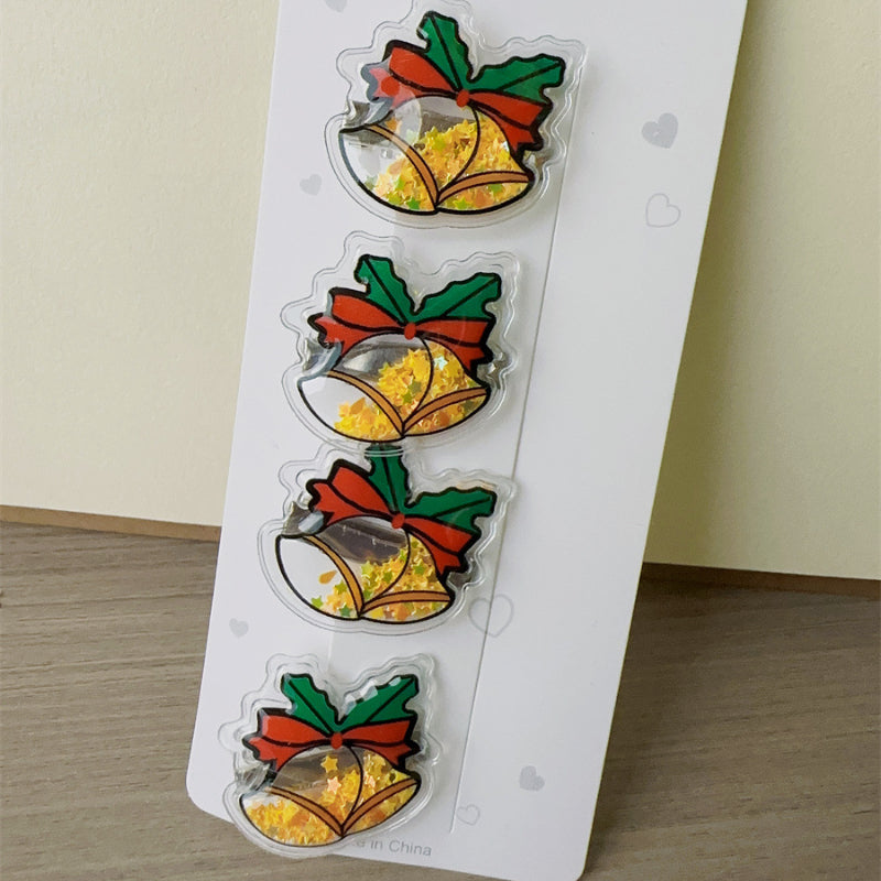 5pcs Christmas Hairpin Holiday Hair Accessories For Girls